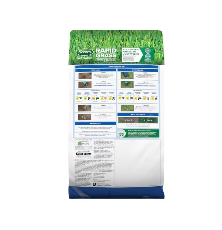 [BIG SALE] Scotts Turf Builder Sun & Shade Rapid Grass Seed 5.6lb 2 Pack NEW
