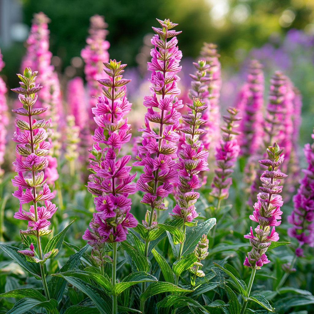 Pink Sundae Salvia 50 Seeds | Soft Pink Flower Spikes