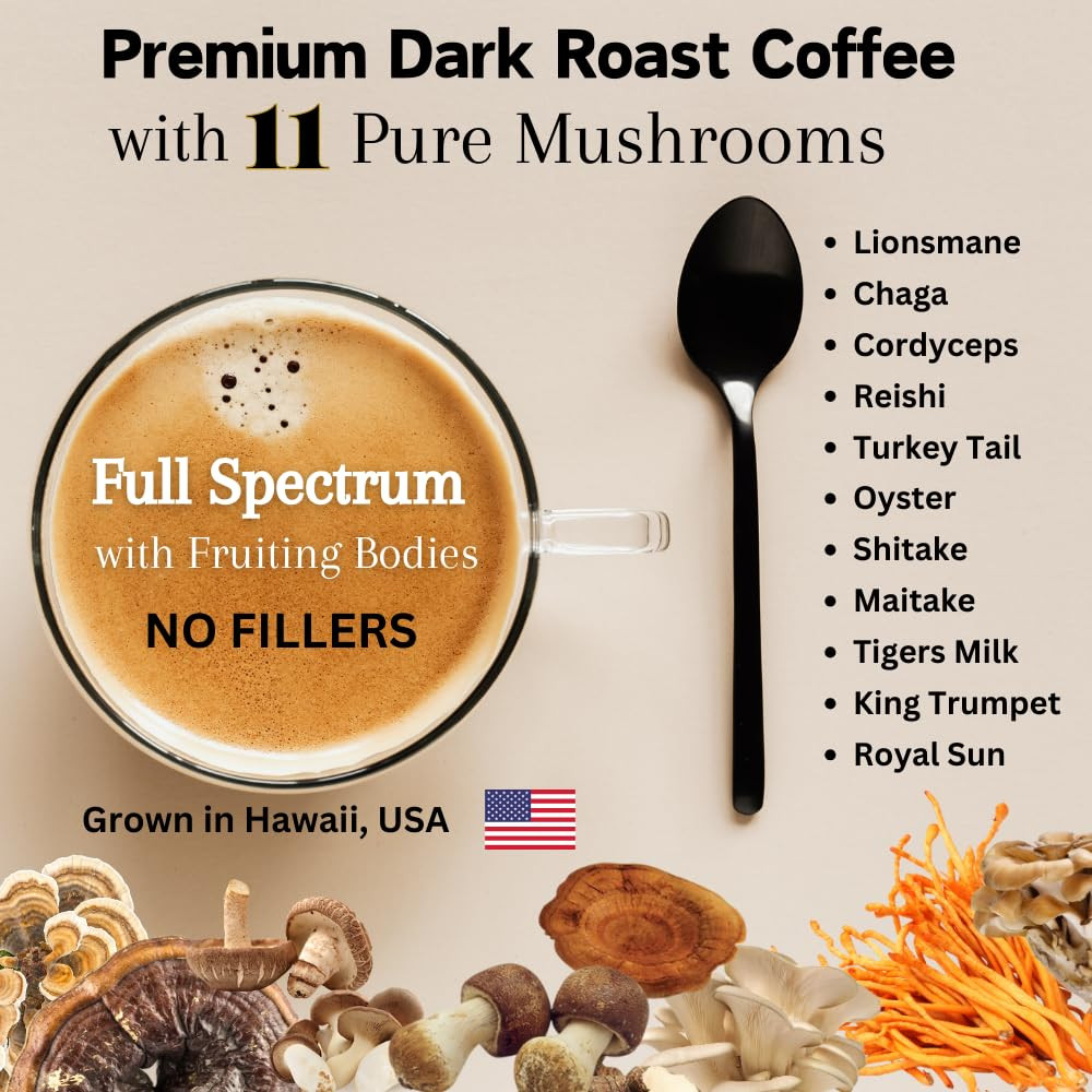 Lion’S Mane Mushroom Cacao | Premium Pure Raw Organic Cacao Powder | Natural Cho