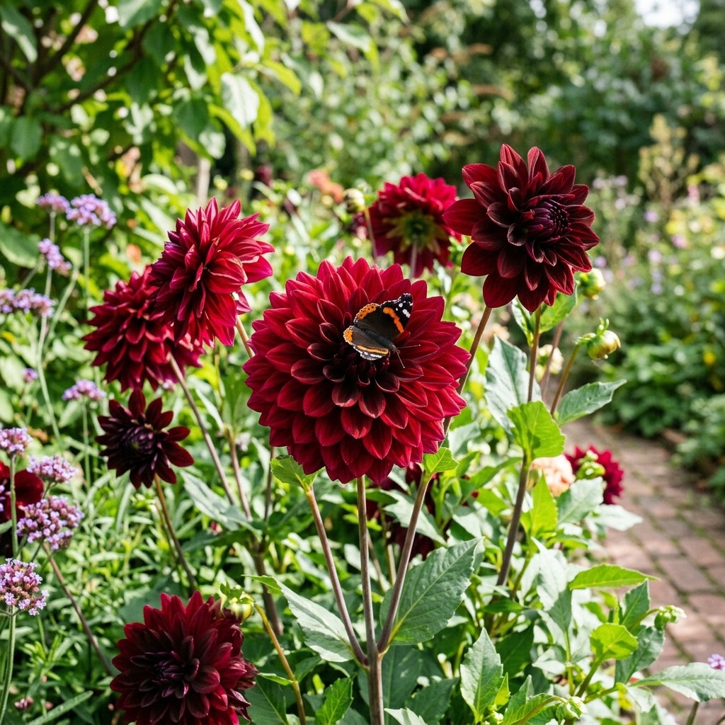 50 Deep Red Dahlia Seeds for Planting – Stunning Crimson Blooms