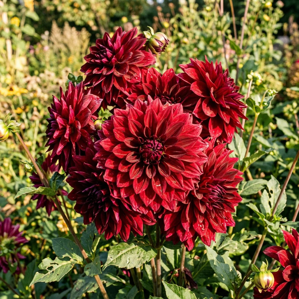 50 Deep Red Dahlia Seeds for Planting – Stunning Crimson Blooms