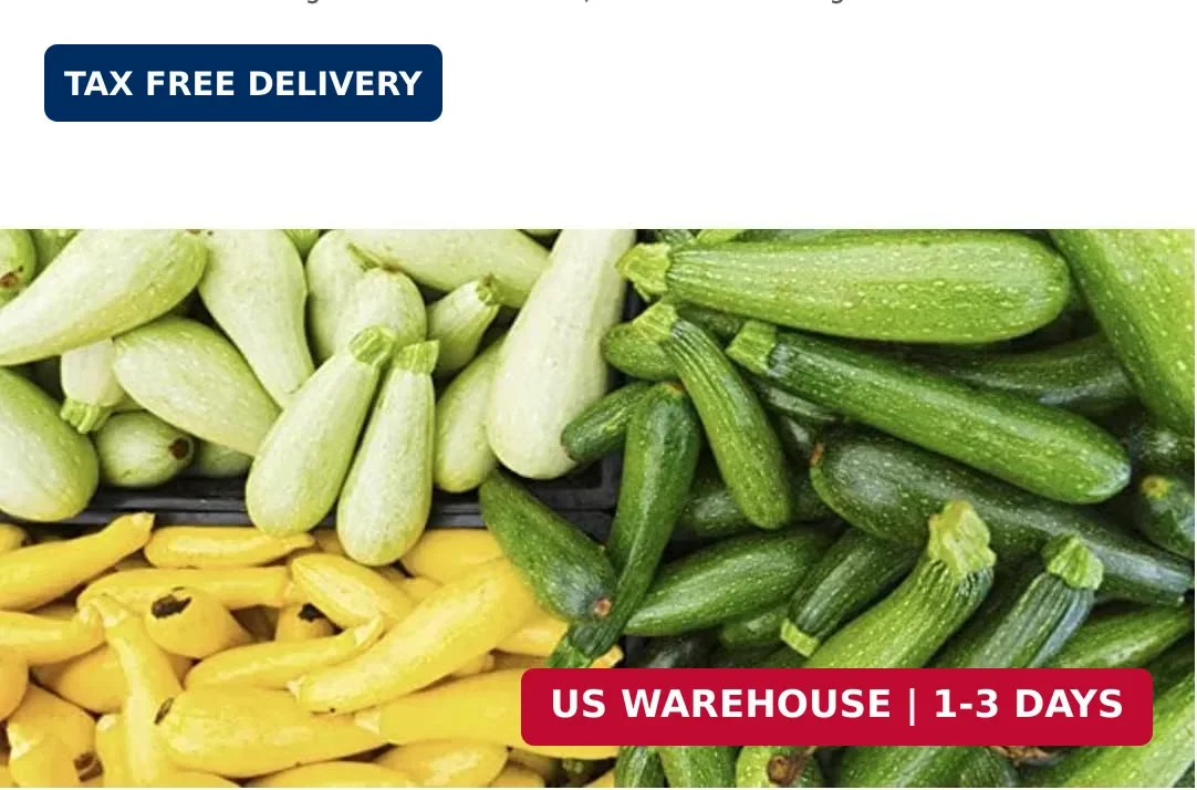 This is a Mix!!! 50+ Zucchini and Squash Mix Seeds 12 Varieties Non-GMO Deliciou