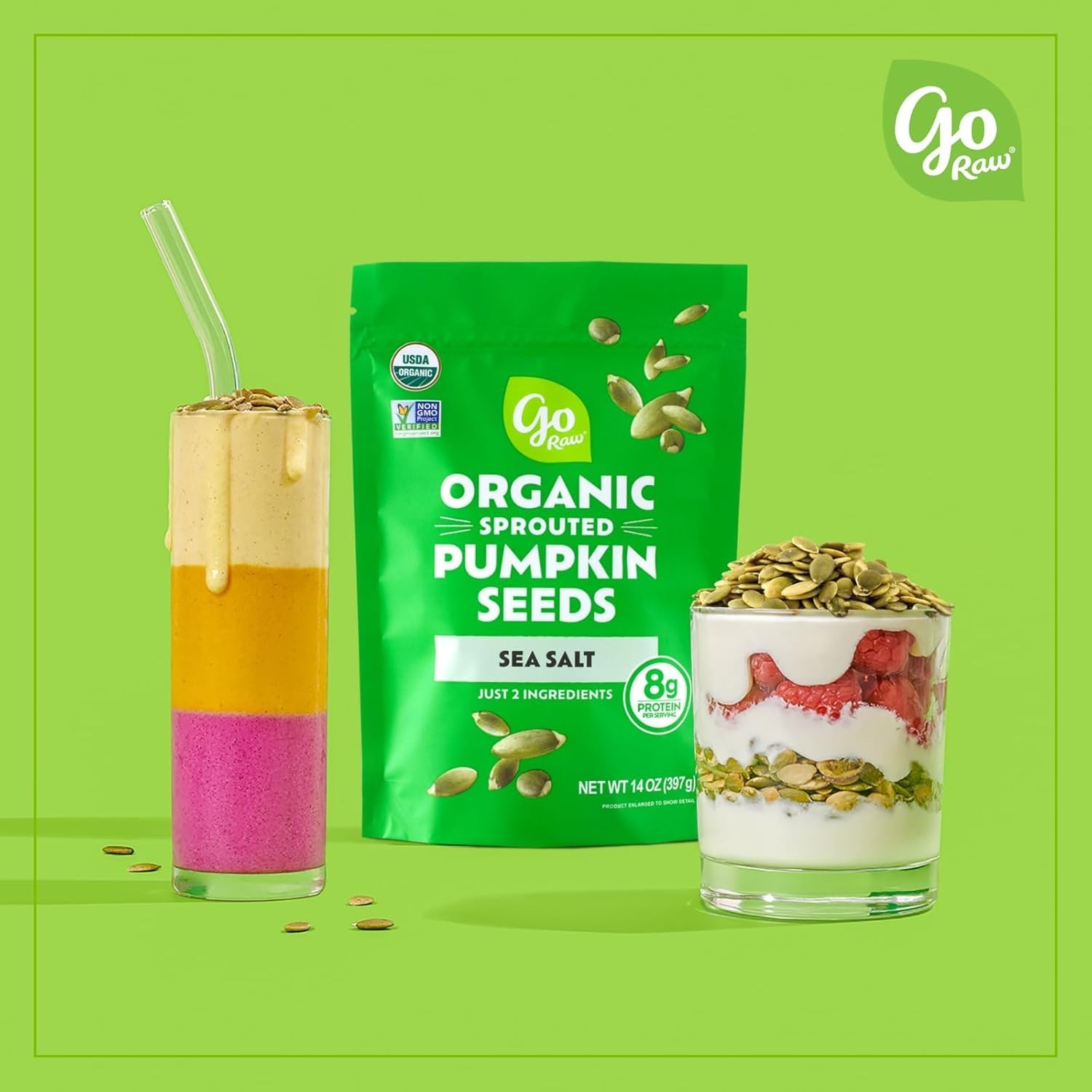 Nut-Free Sprouted Pumpkin Seeds, 14 Oz