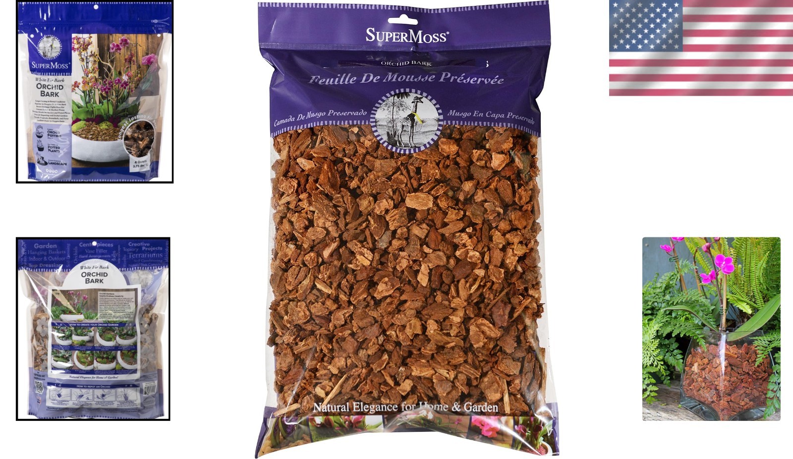 4 Quarts of 100% Natural Douglas Fir Orchid Potting Bark – Ideal Growth Medium