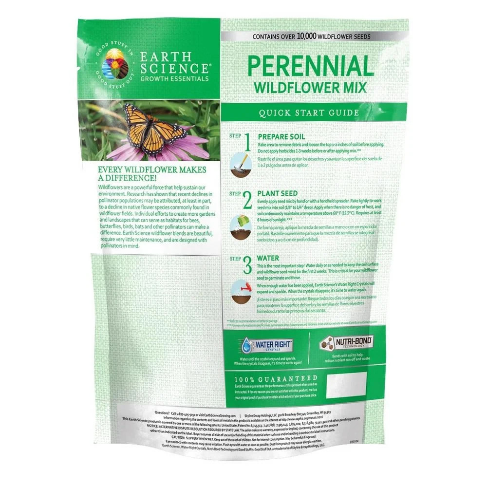 2 lbs. Perennial All-In-One Wildflower Mix with Seed,Plant Food & Soil Condition