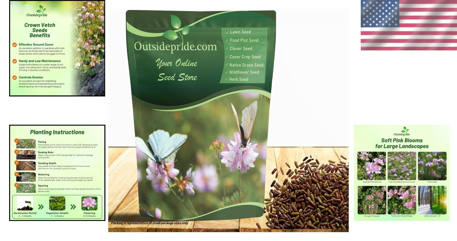Crown Vetch Seeds – Low-Maintenance Erosion Control
