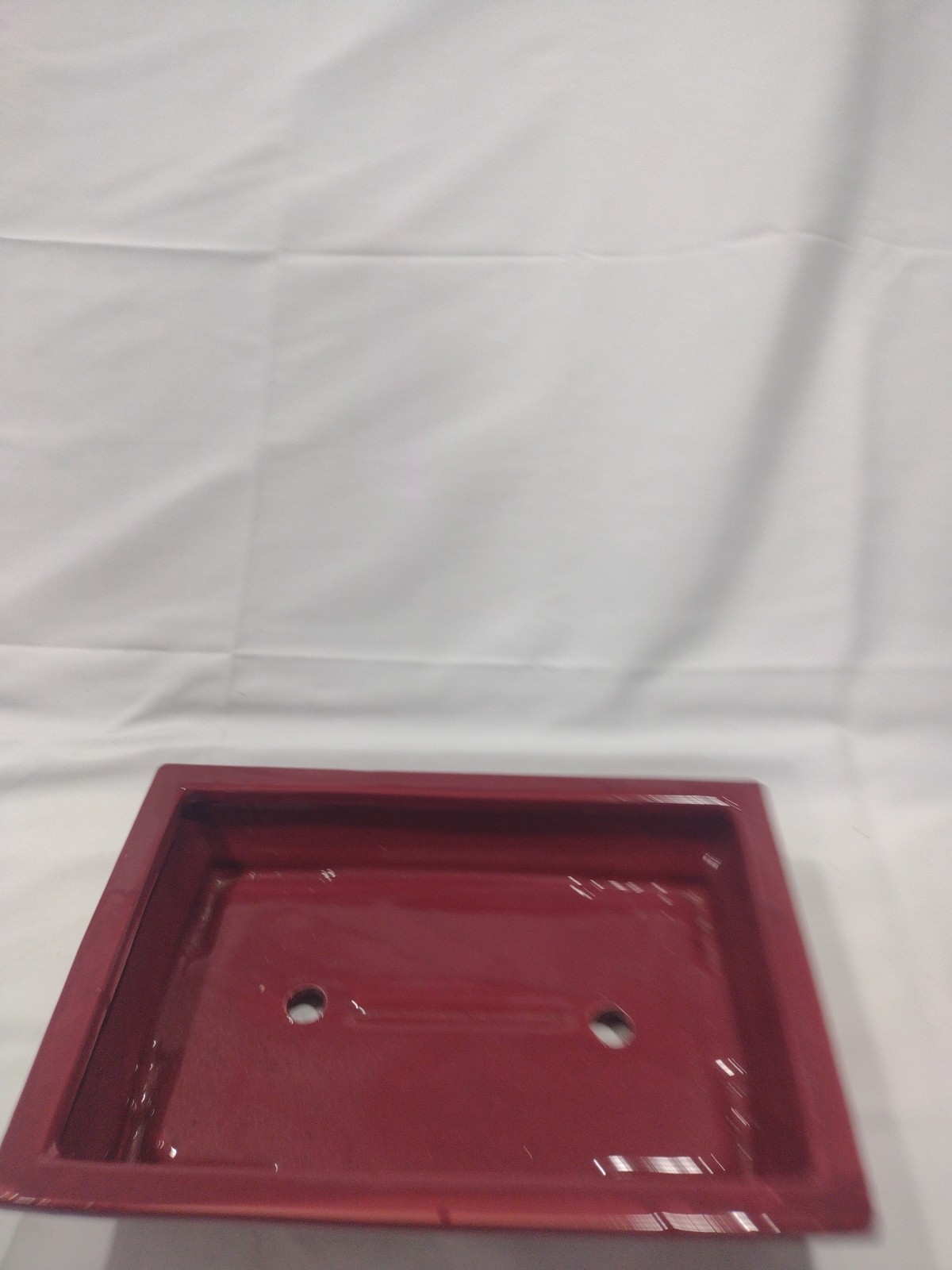 Unknown Japanese Tokoname Bonsai Tree Pot 10x6x3 Great Design Red Clay