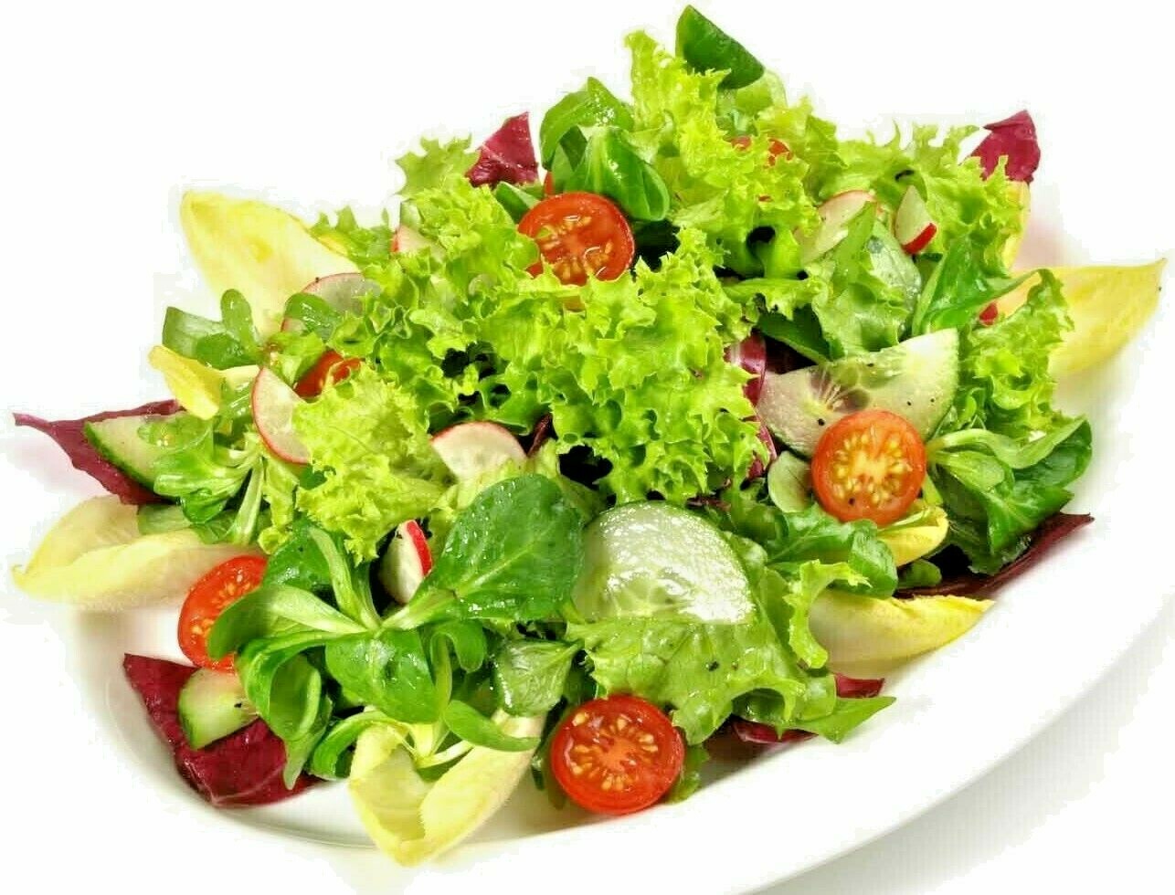 HEIRLOOM SALAD GARDEN SEEDS lettuce, spinach, tomato, radish, zuke NON-GMO!