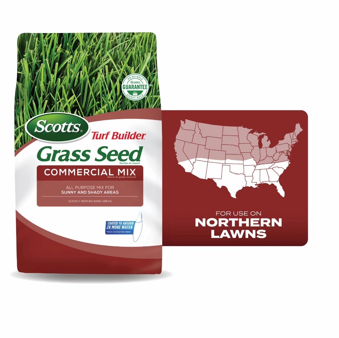 [SALE] (2 Pack) Scotts Turf Builder Commercial Mix Grass Seed Sun & Shade 7 lb