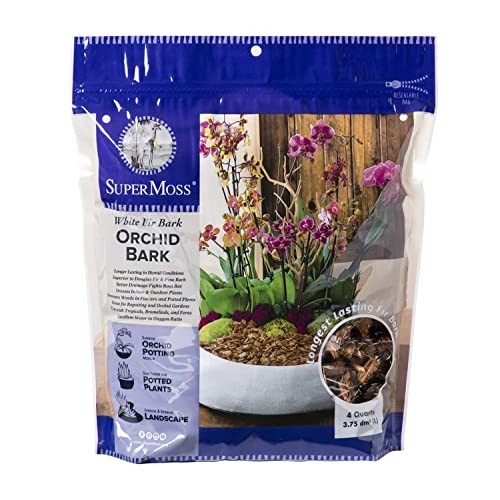 Natural Orchid Potting Bark – 4 Quarts, Premium Soil Mix for Healthy Growth