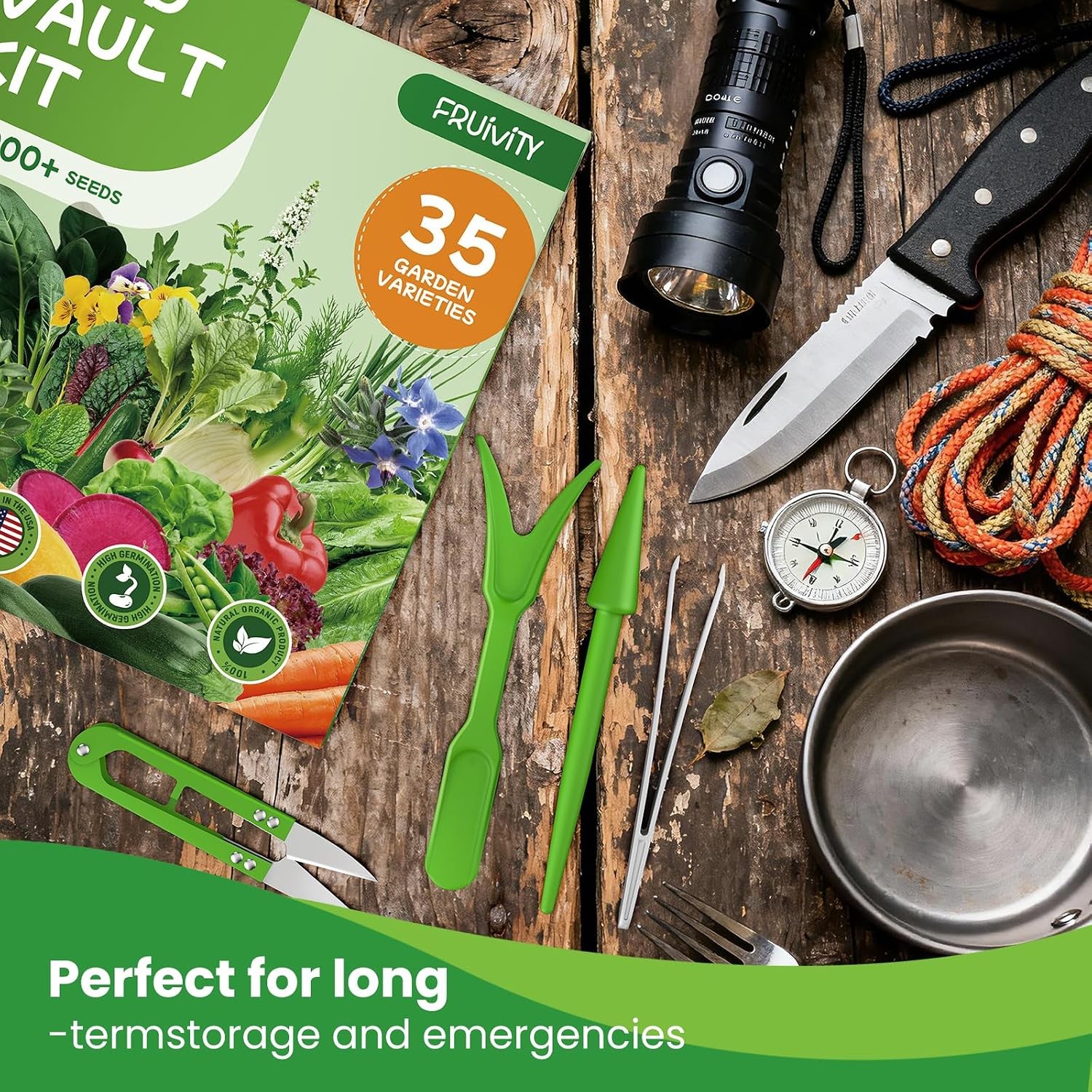35 Heirloom Seeds Variety Pack – 21000+ Seeds for Planting Vegetables and Fruits
