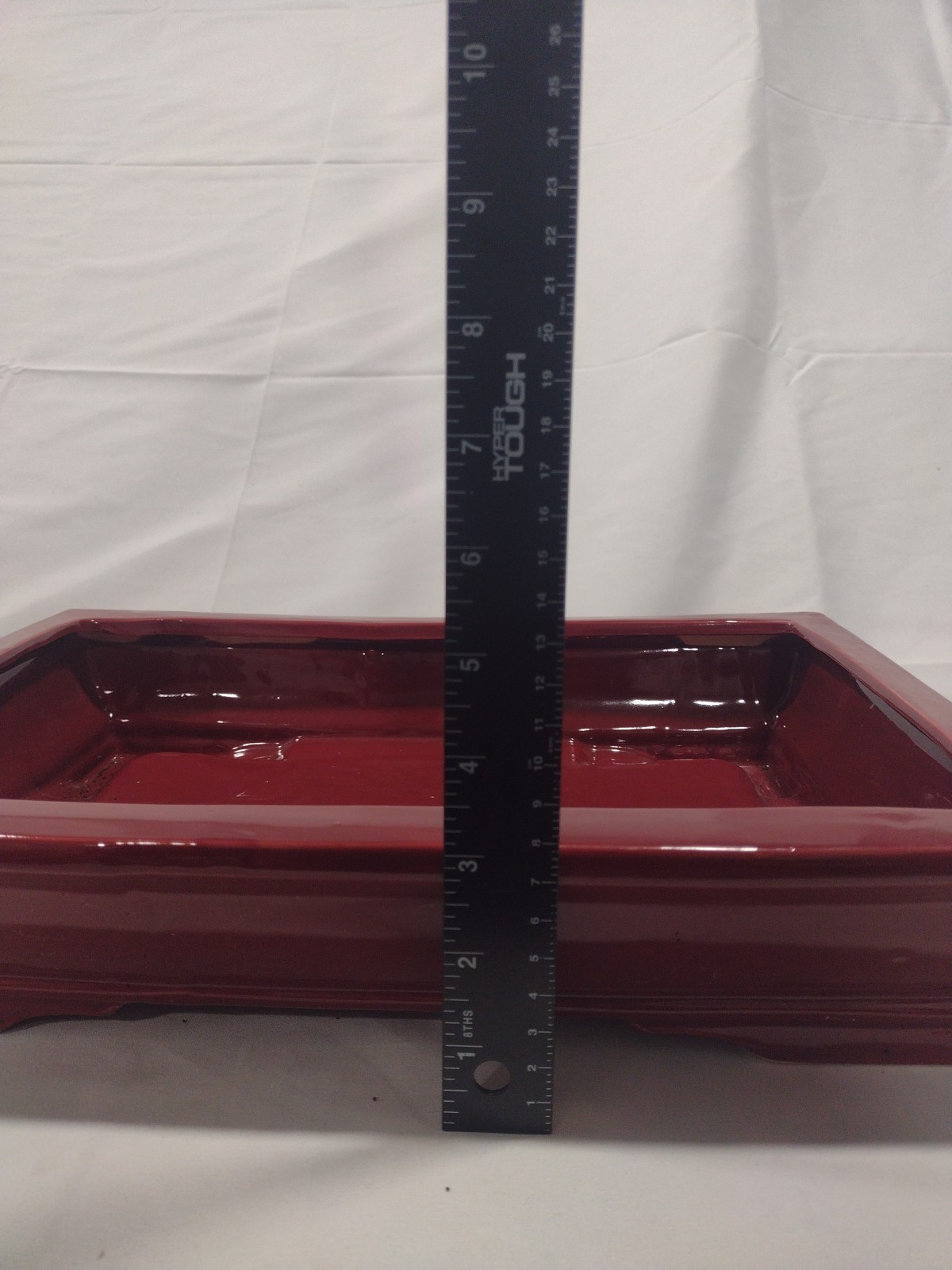 Unknown Japanese Tokoname Bonsai Tree Pot 10x6x3 Great Design Red Clay