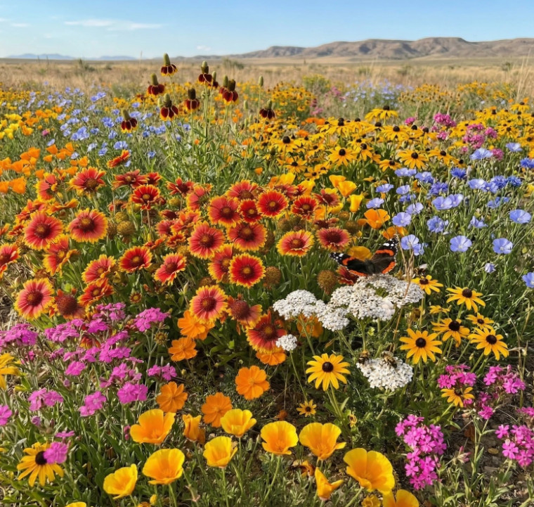 Landscaper’s Pack DROUGHT RESISTANT Wildflower Mix Pollinator Garden 3000 Seeds