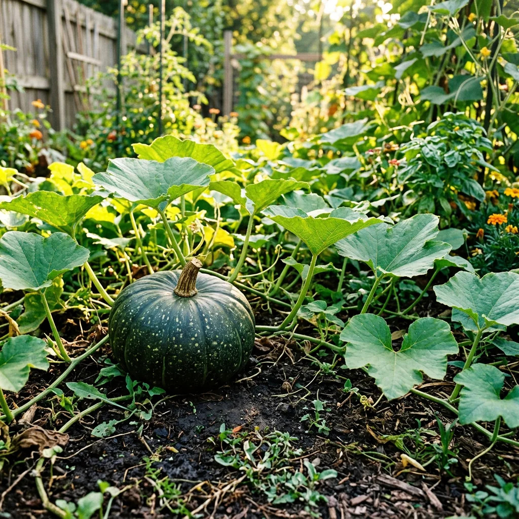 15 Japanese Kabocha Squash Seeds – Sweet Green Pumpkin Seeds for Planting