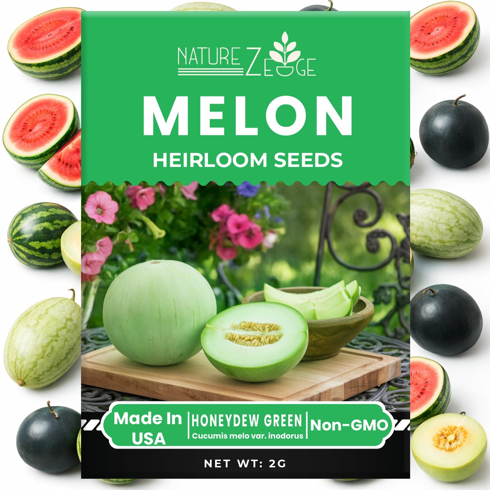 Fruit Seeds, Watermelon Melon Seeds for Green,Grey