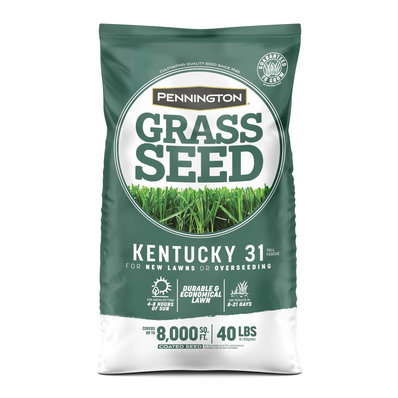 Pennington Kentucky 31 Tall Fescue Grass Seed 40 LB Drought Resistant Lawn Seed