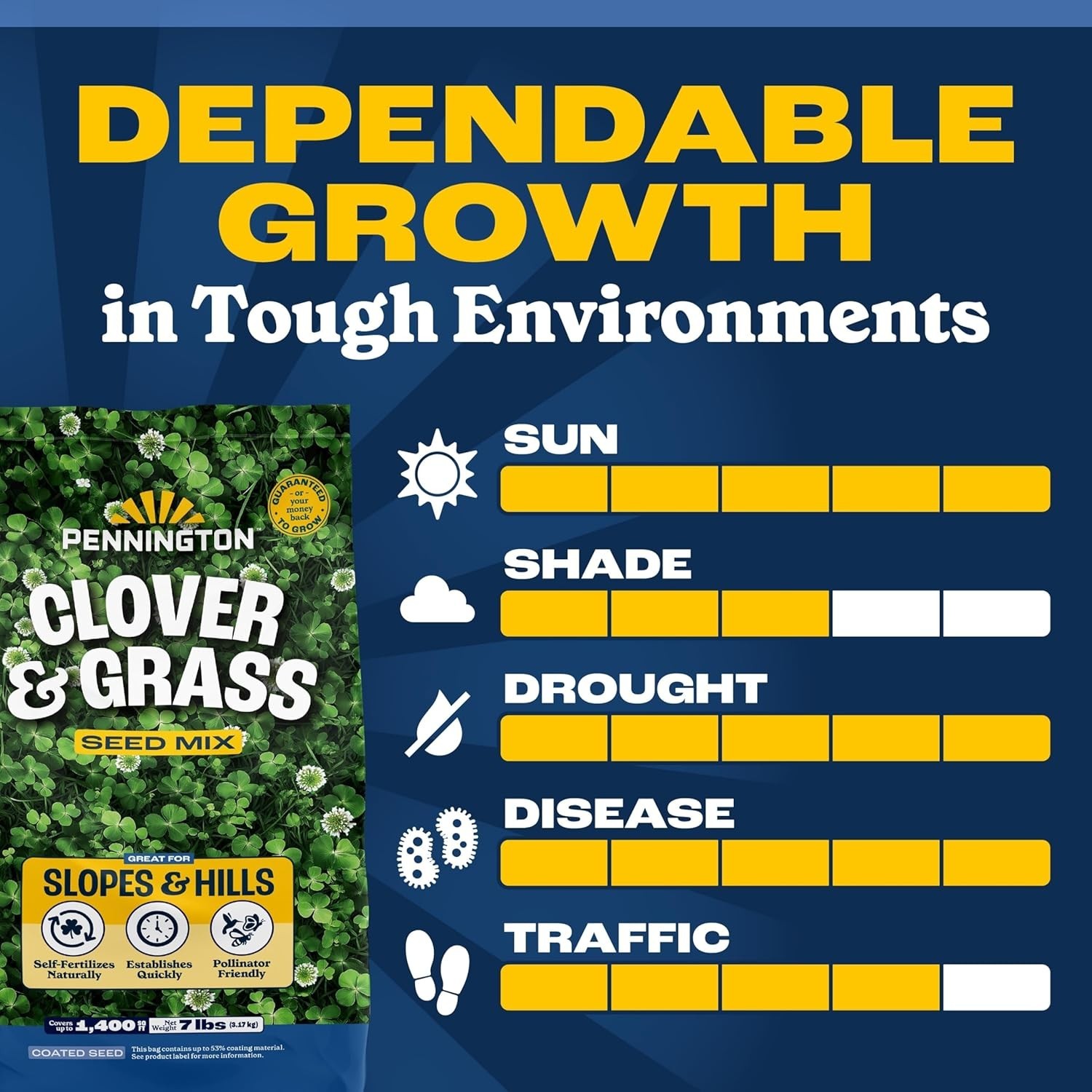 Pollinator-Friendly Grass & Clover Seed Mix