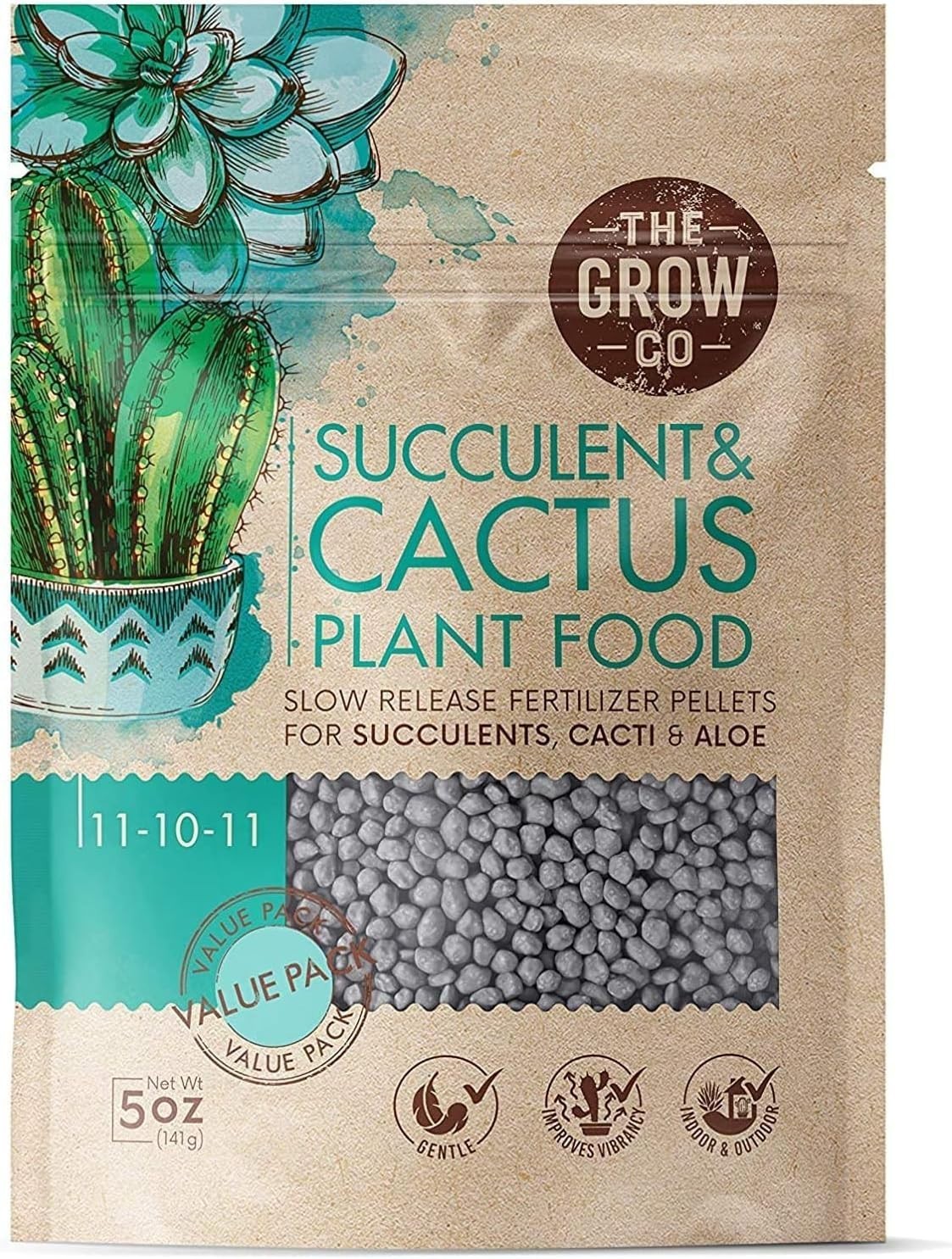 All-Natural 5 oz Succulent & Cactus Fertilizer – Long-Lasting Nutrient Booster