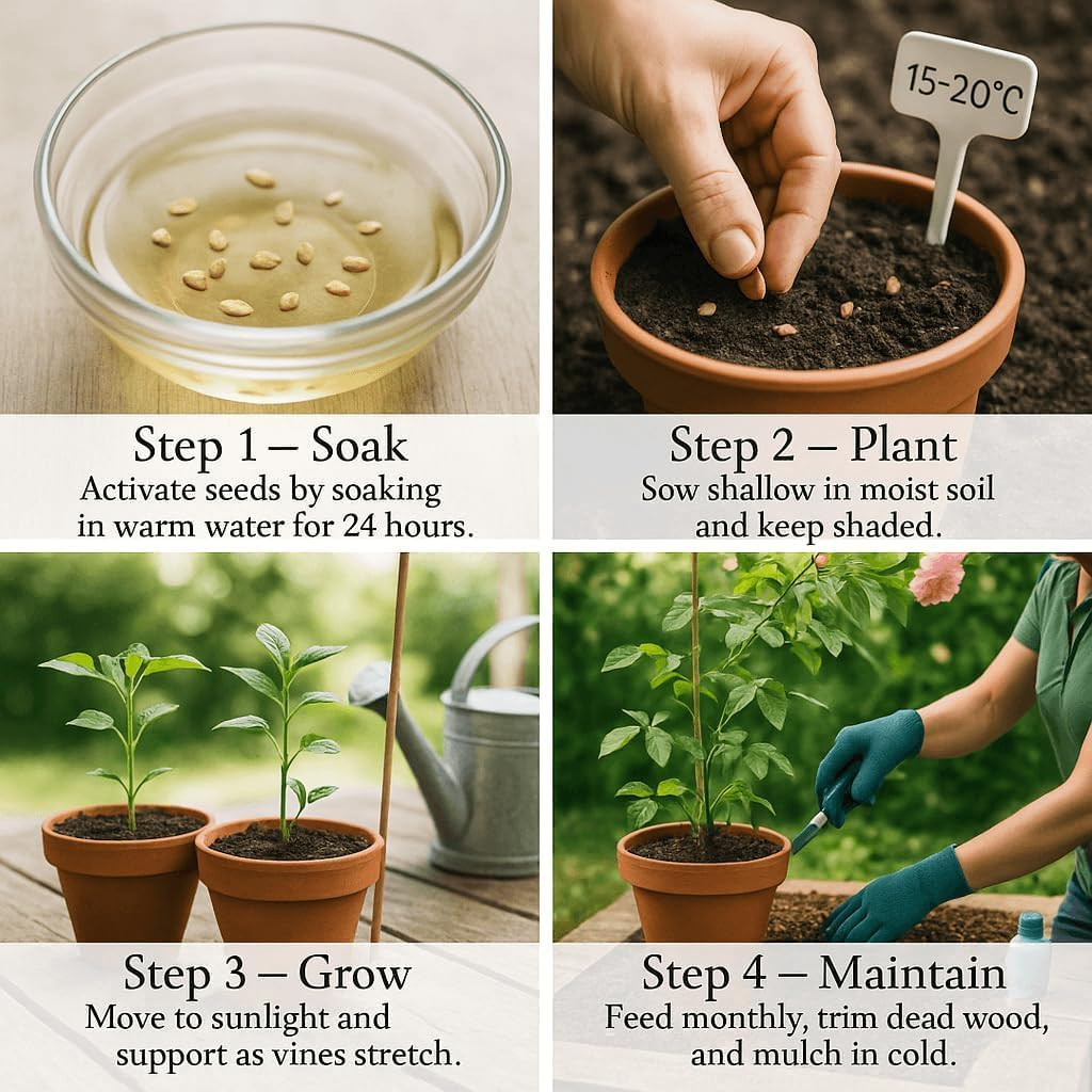 Mixed Climbing Rose Rosa Seeds for Planting Outdoors -Heirloom Garden Vine Home