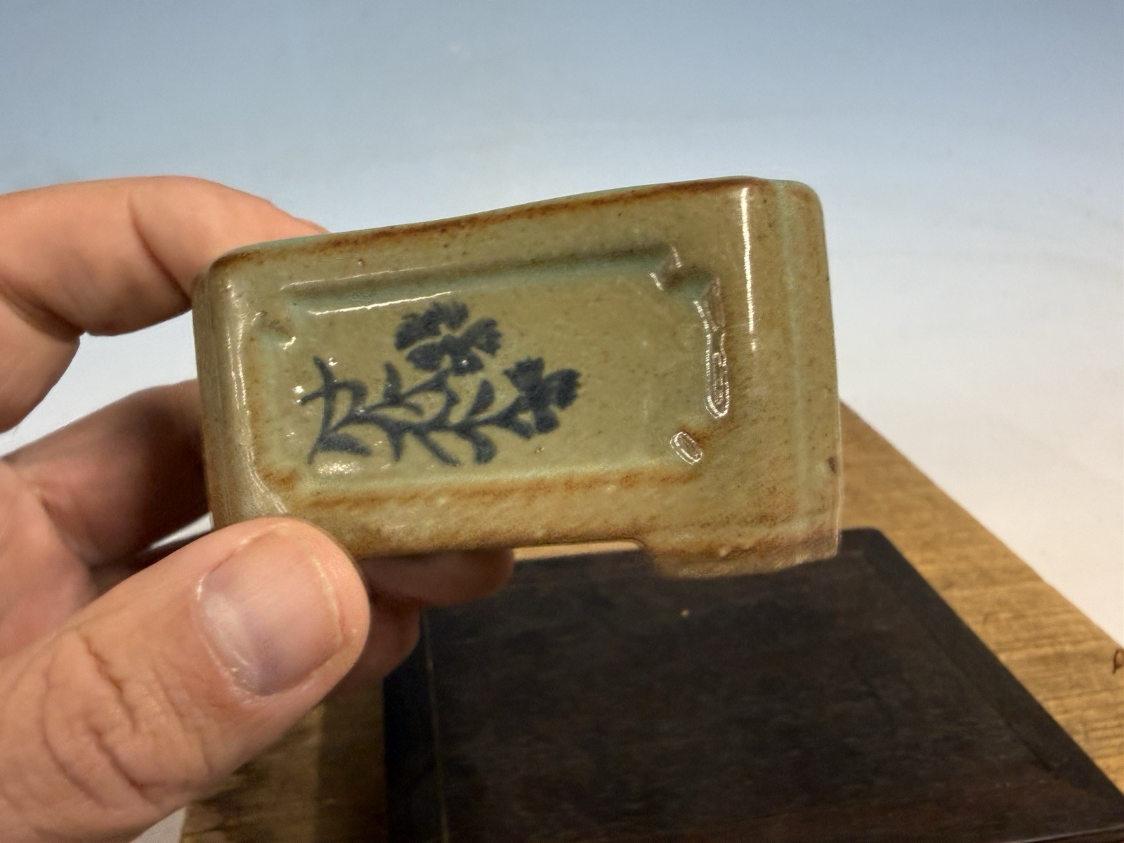 Japanese Unknown Maker Shohin Bonsai Tree Pot 3” Unusual Piece