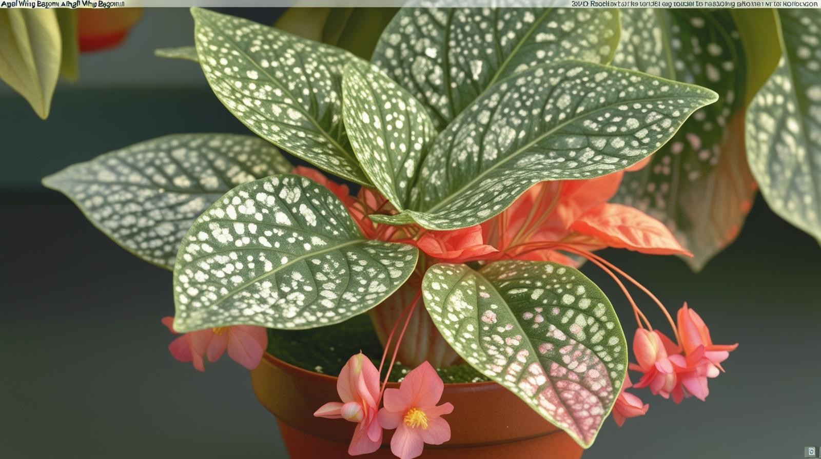 Angel Wing Begonia Snow Capped Live House Plants BUY 2 GET 1 FREE