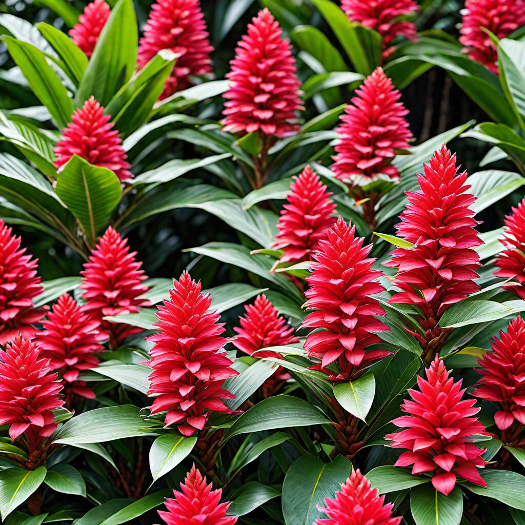 3 HAWAIIAN TROPICAL RED GINGER PLANT ROOTS – Fragrant Easy Grow Indoors Outdoors
