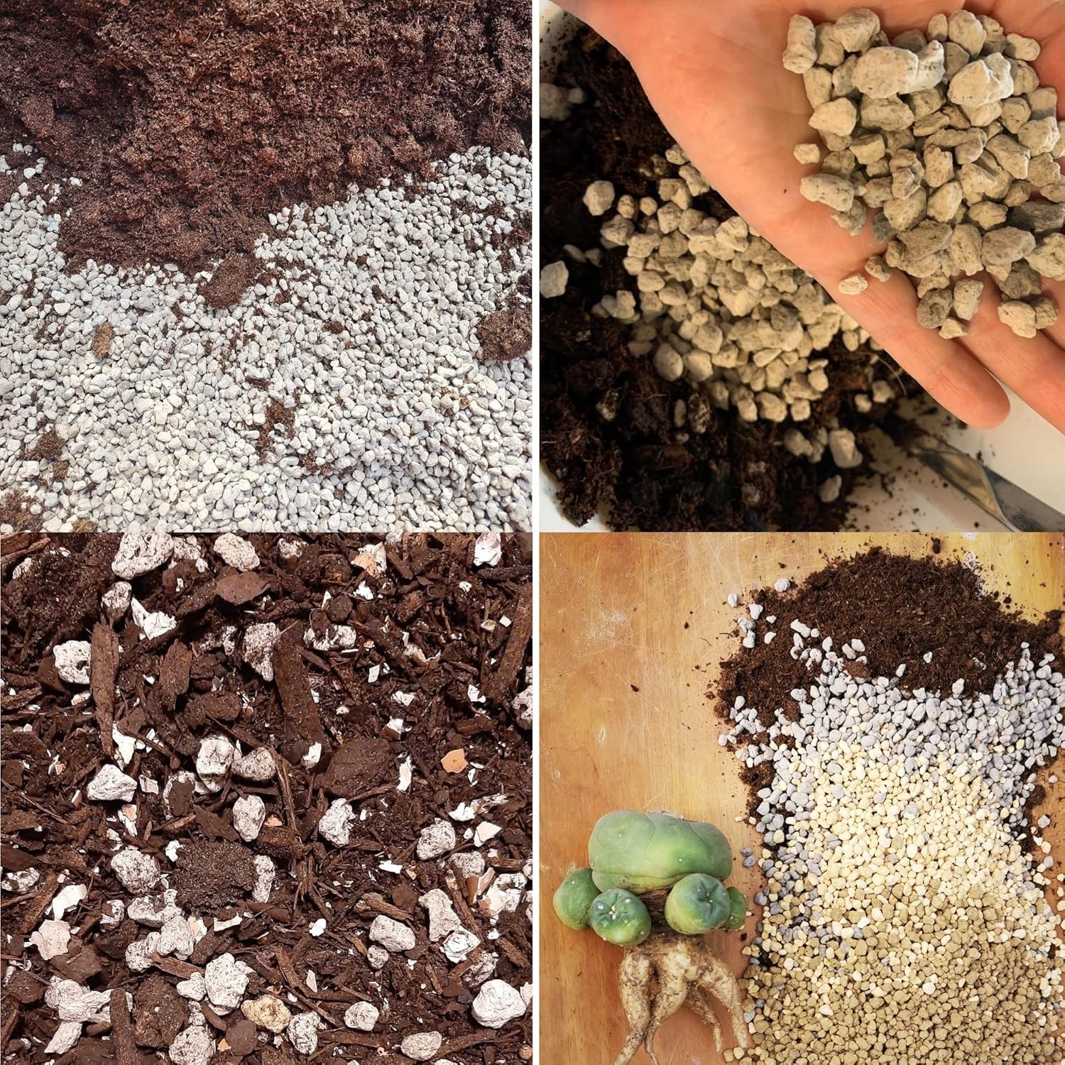 Horticultural Pumice 20QT 1/4 Inch Natural Soil Mix for Succulents Bonsai