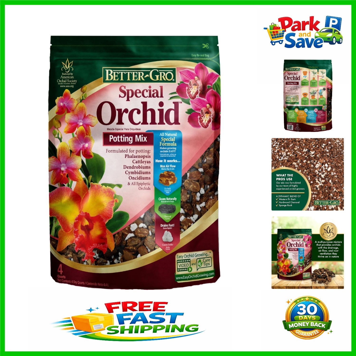 Special Orchid Potting Mix – Expertly Formulated for 4 Quarts of Vibrant Growth