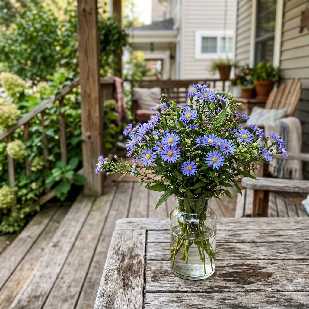 50 Count Blue Aster Seeds – Beginner Friendly Planting, for Planting