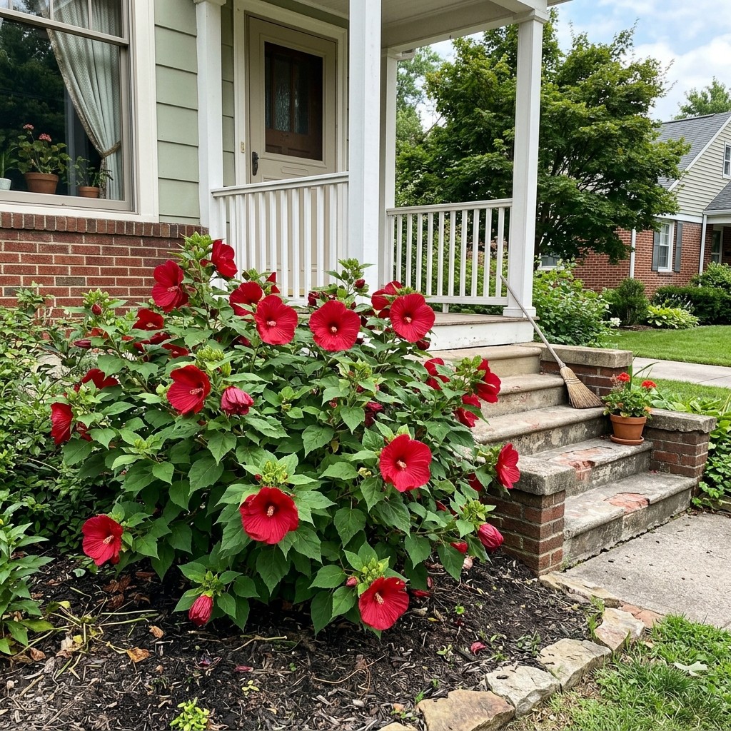 100 Hardy Red Hibiscus Seeds Nature Inspired Landscape – Non-GMO Heirloom