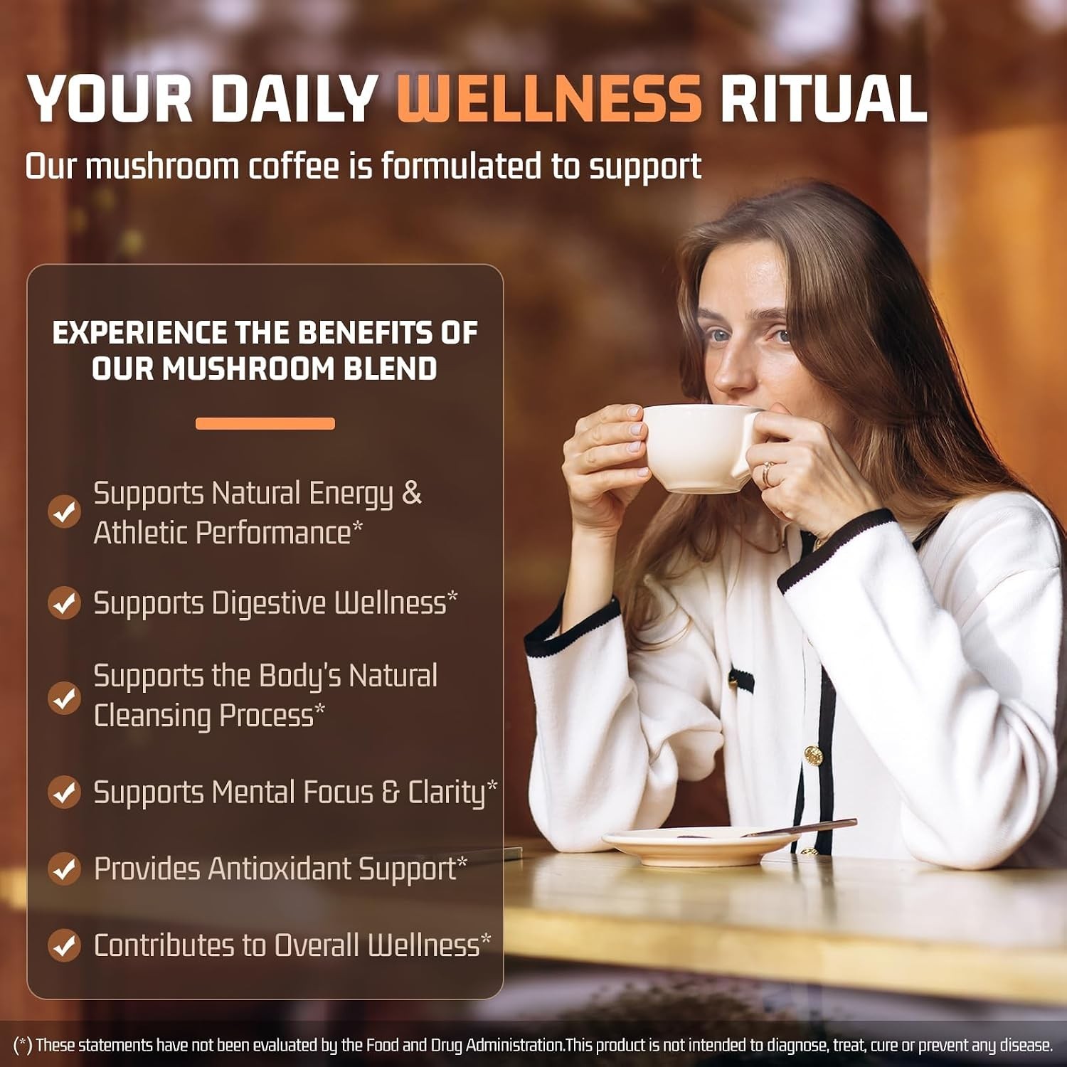 Mushroom Coffee 11 in 1 Mushrooms with Ashwagandha, Lion’s Mane, Reishi, Cord…
