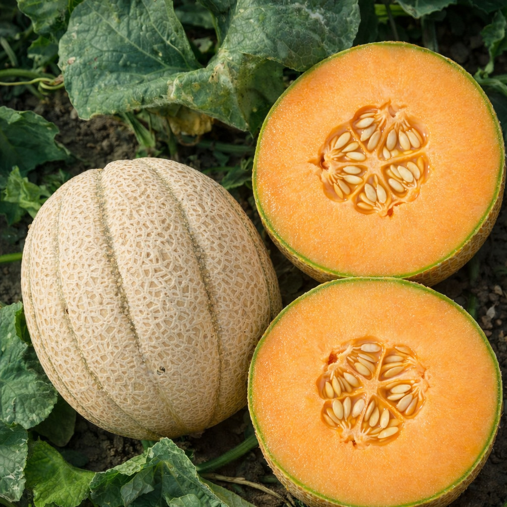 150 Hearts of Gold Cantaloupe Seeds Candy Sweet – Soft Texture – Tropical Aroma