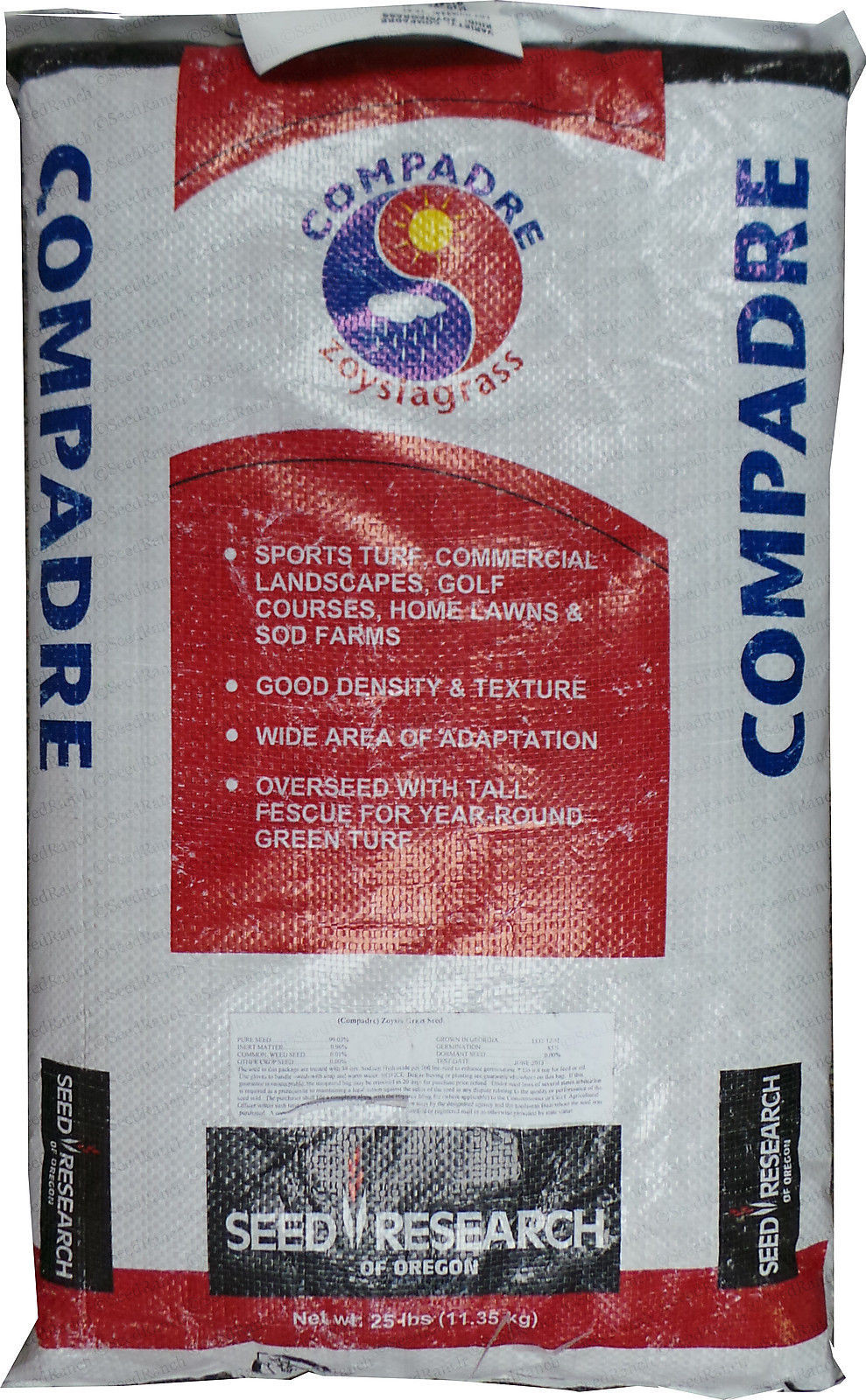 (On Backorder – Ships Feb 2025) SeedRanch Compadre Zoysia Grass Seed – 2 Lbs.
