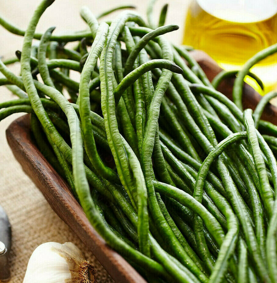Dark Green Yard Long Bean Seeds | USA Chinese Green Beans Fresh Asian Seed 2024