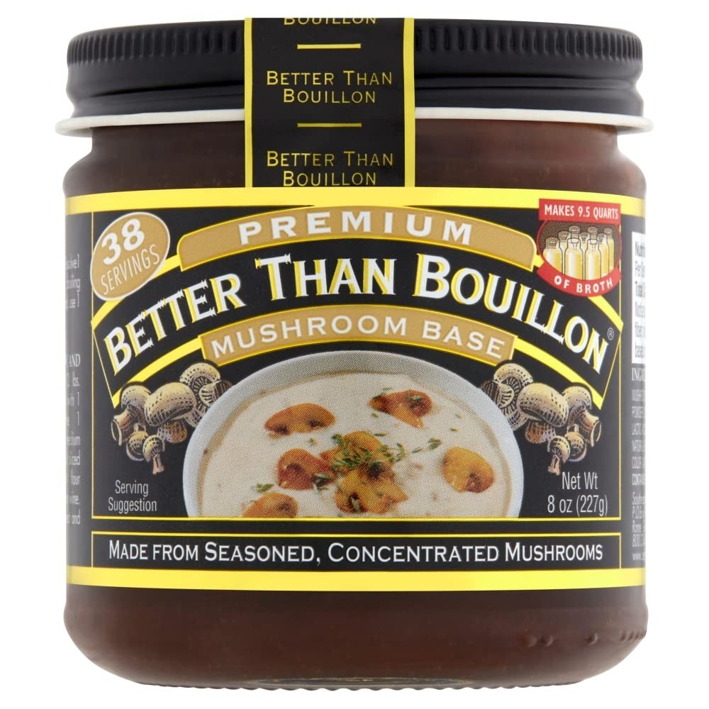 Gourmet Mushroom Base – 8 OZ Jar for Rich Soups and Marinades, 9.5 Quarts Yield