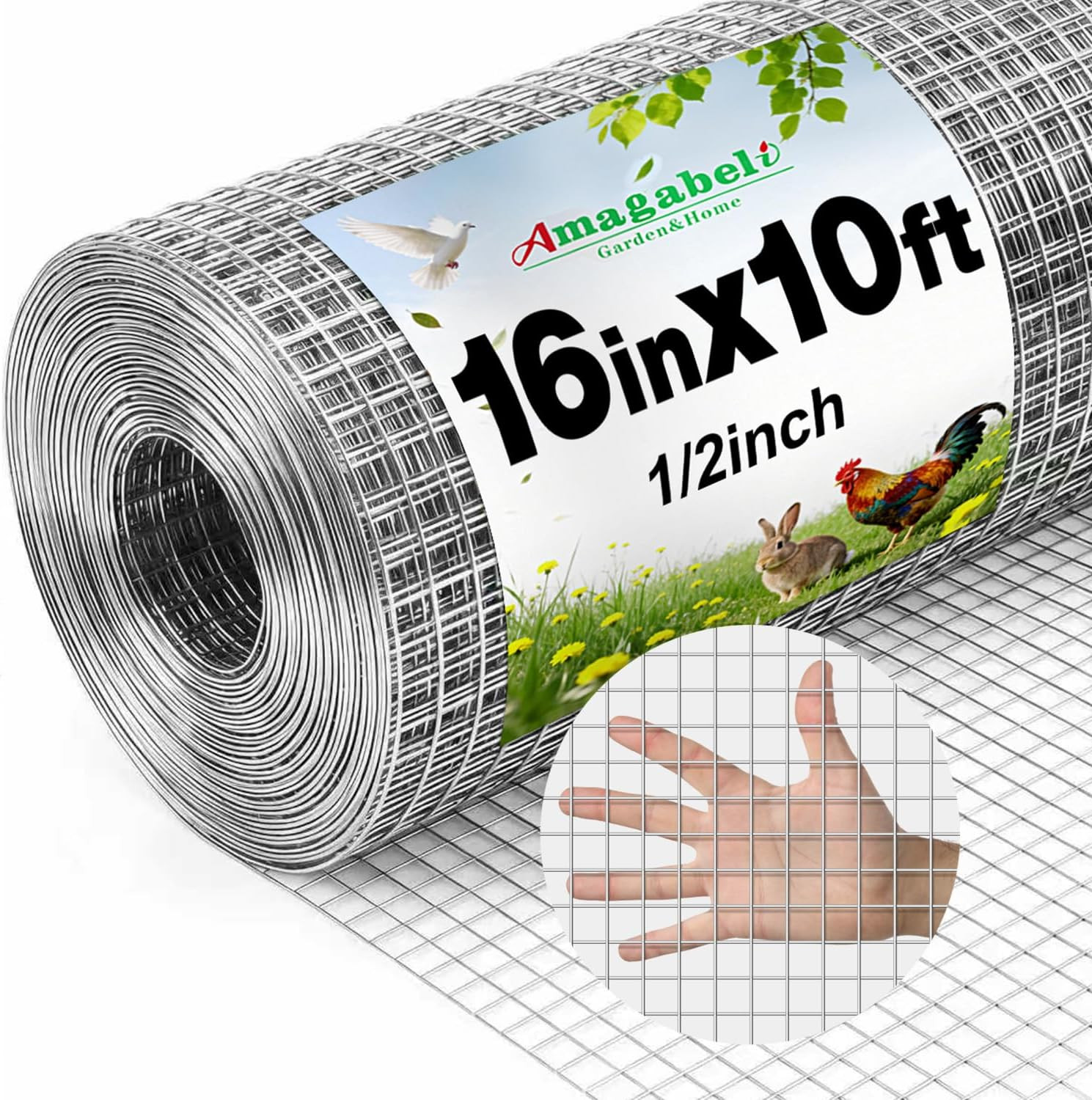 Hardware Cloth Chicken Wire Fence 1/2 Inch 15.7In X