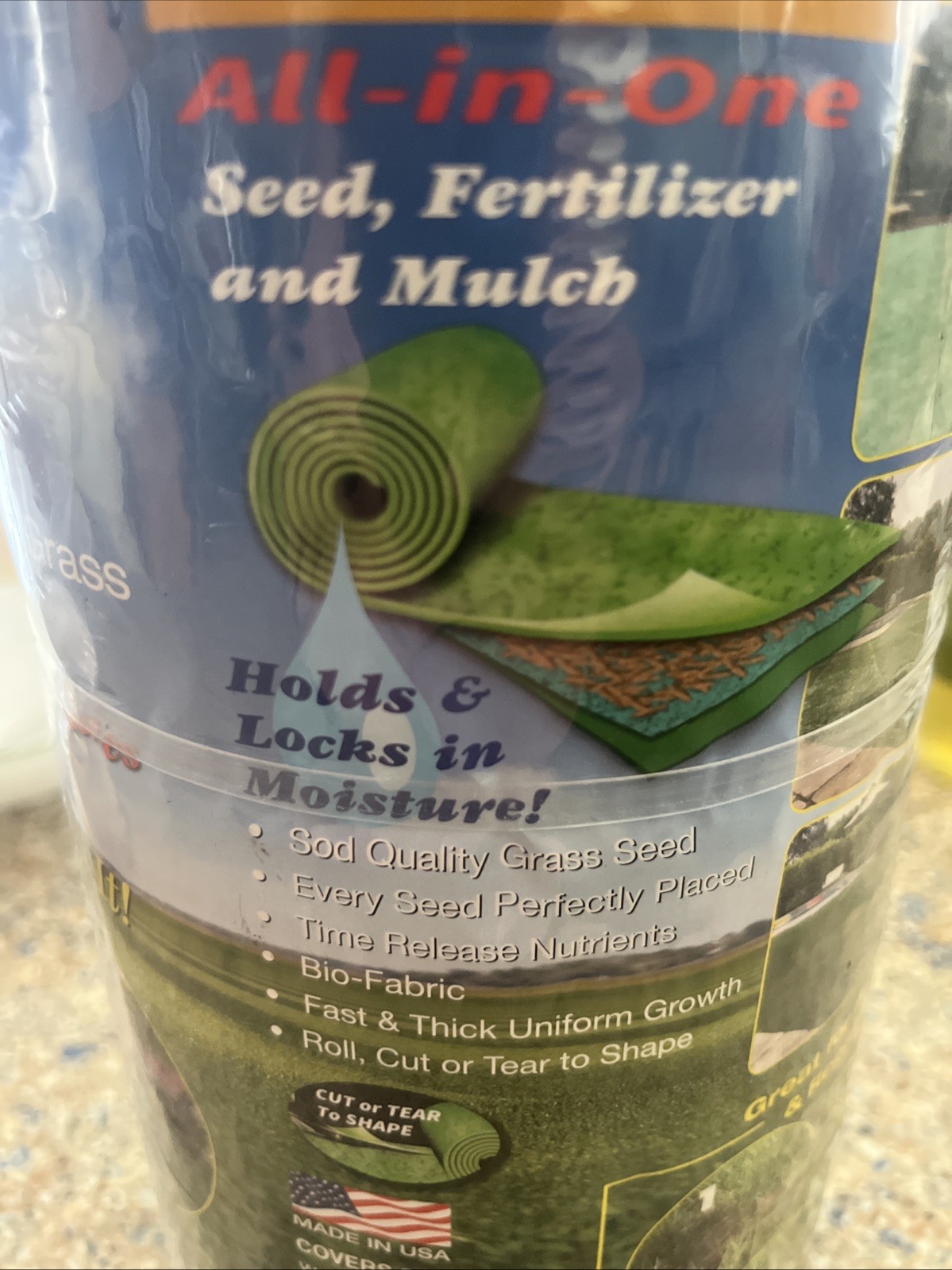 50 sq. ft. Quick Fix Year Round Green Mixture Grass Roll Out Seed Mat Grotrax