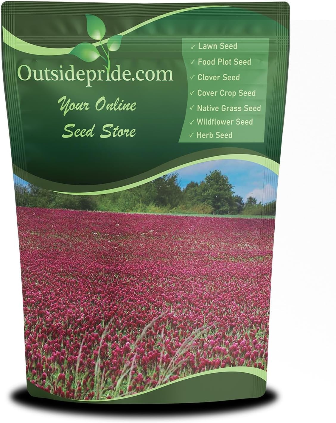 Crimson Clover Seeds – 10 lbs. Annual, Nitrocoated, & Inoculated Ground Cover…