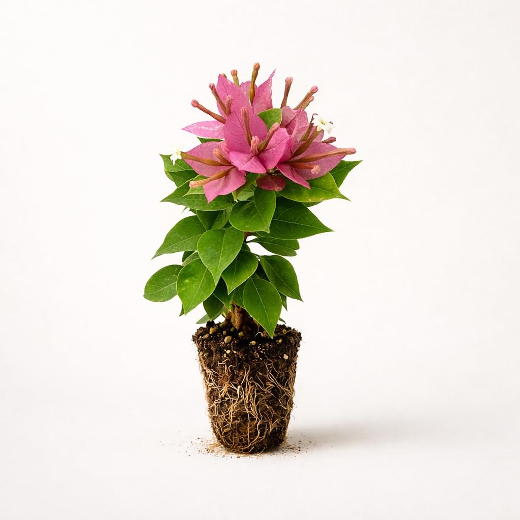 PLANT NOOK Bougainvillea ‘Pixie Pink’ Live Plant Starter Plug 2-Pack | Bright