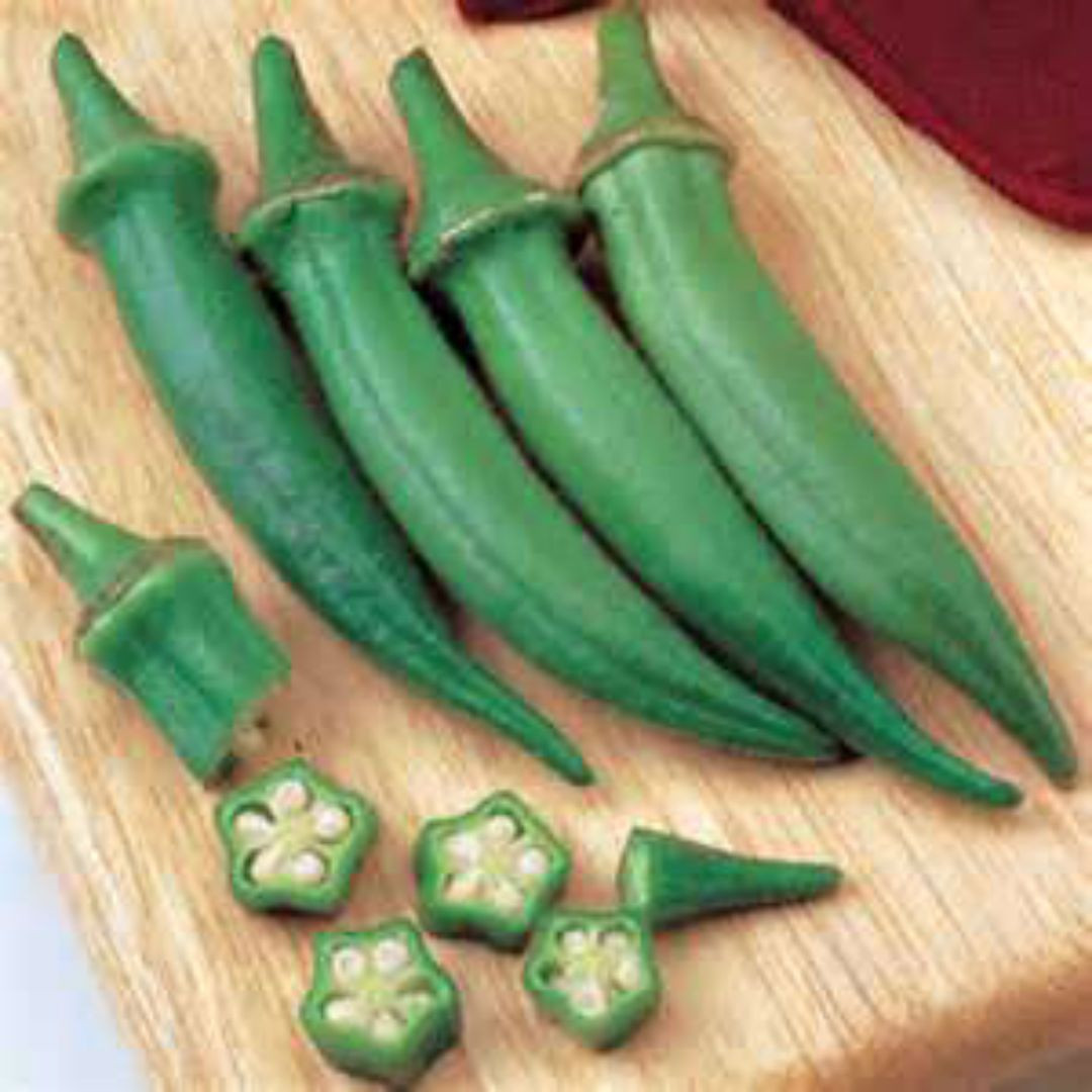CLEMSON SPINELESS OKRA 40 SEEDS COMBINED S/H – SEE MY STORE