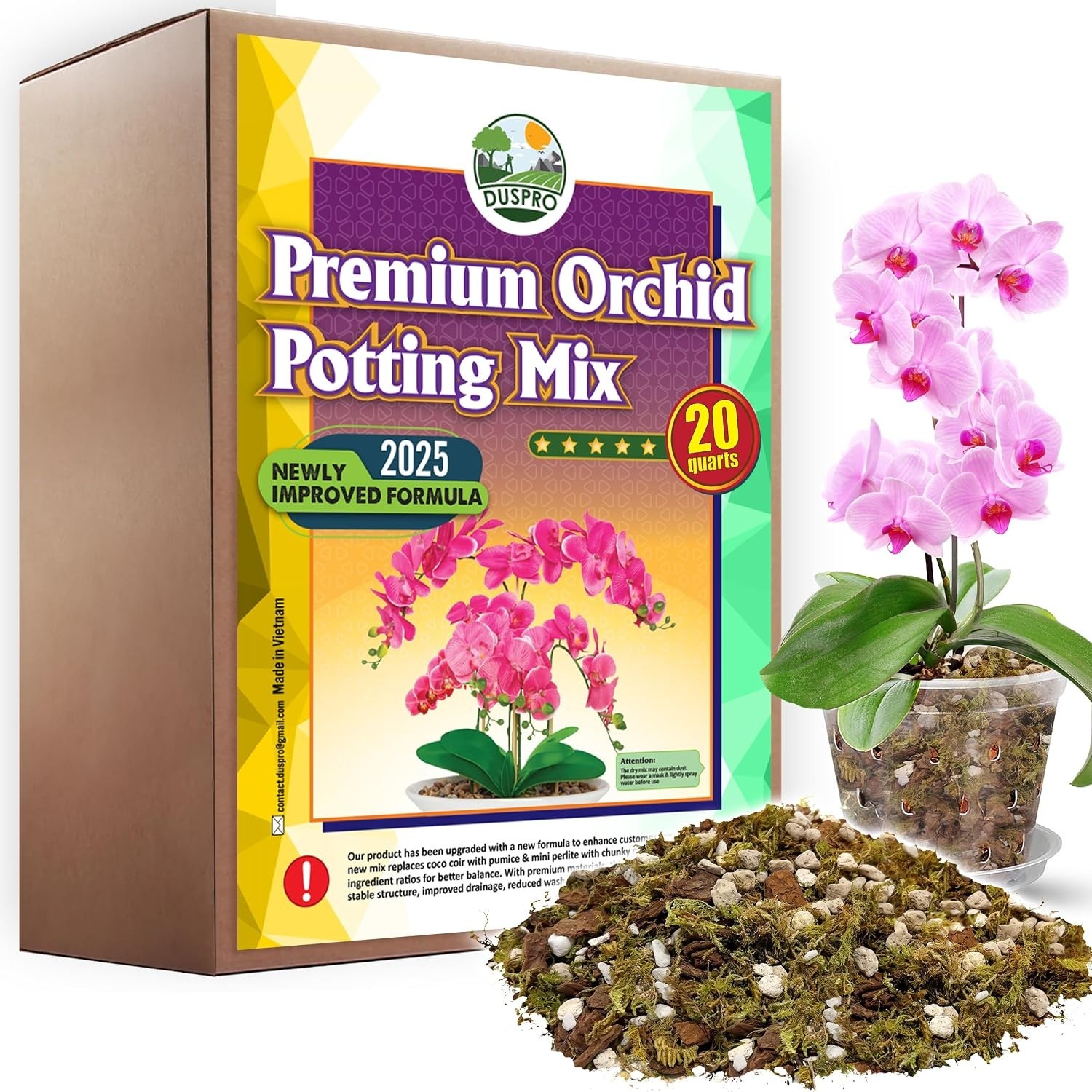 Orchid Potting Mix with Pumice & Pine Bark