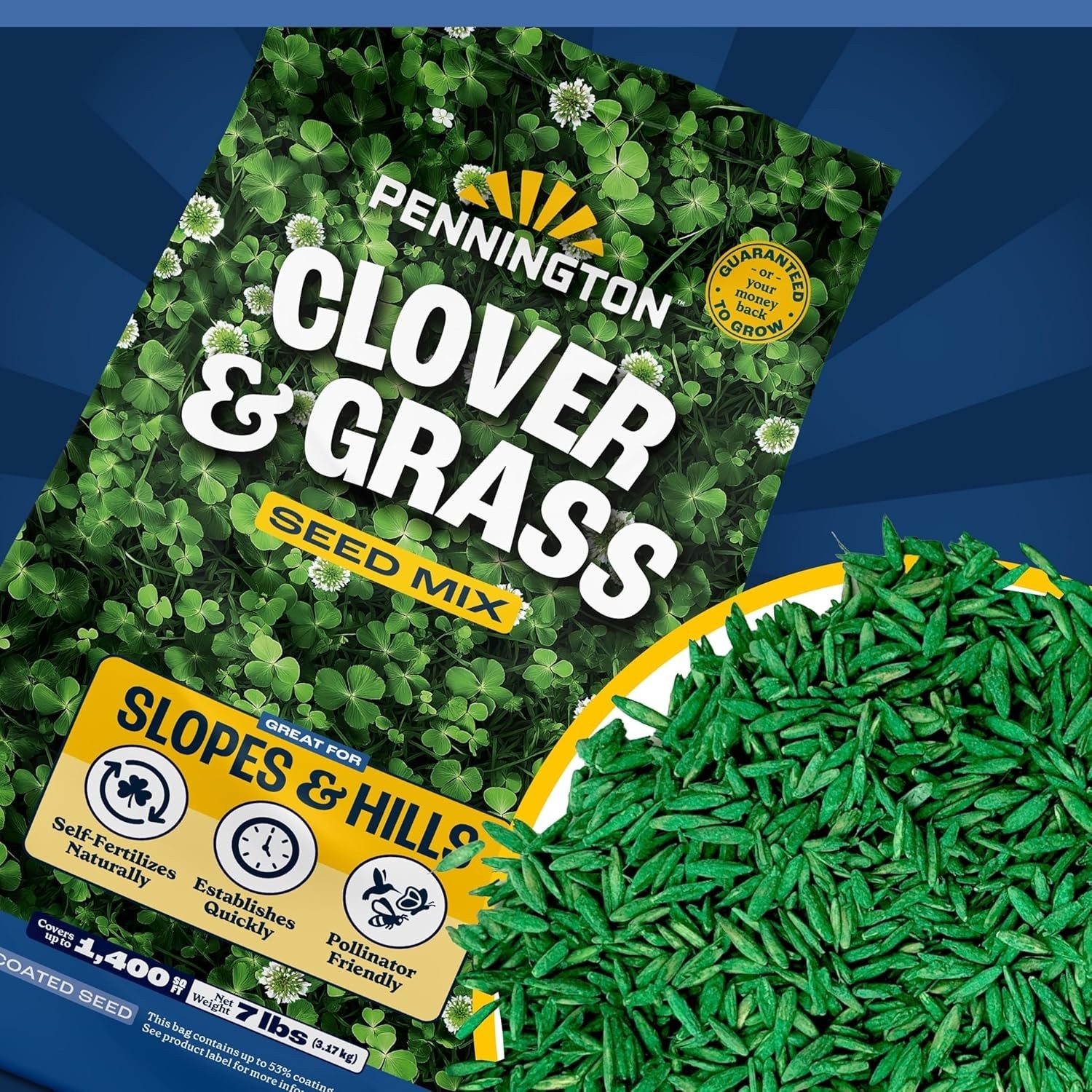 Pollinator-Friendly Grass & Clover Seed Mix