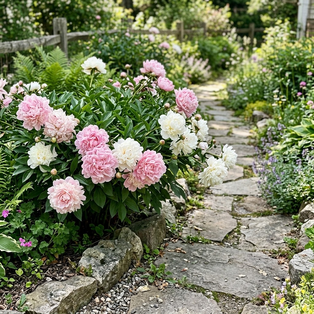 50 Romantic Pink White Mixed Peony Seeds for Planting – Premium Heirloom