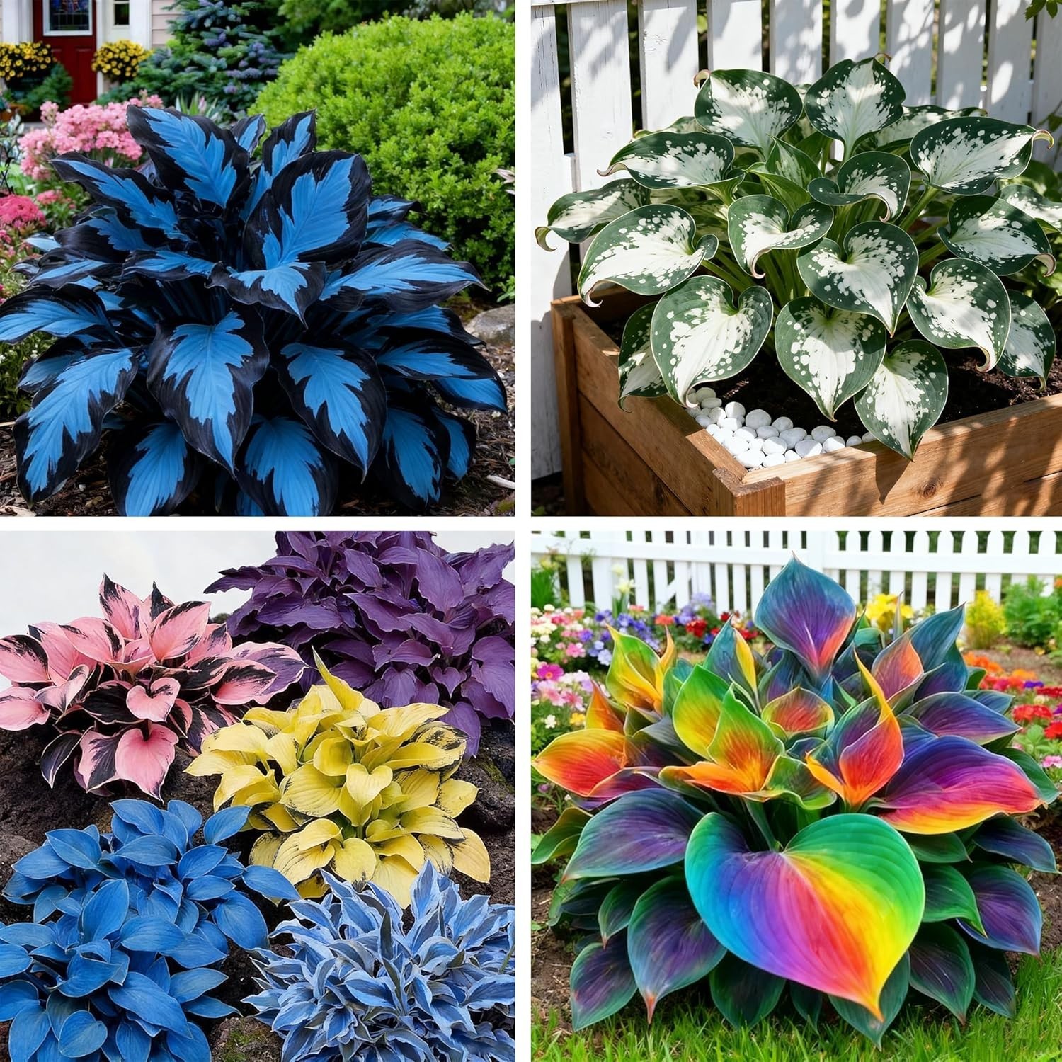 Hosta Seeds 200+ Rare White&green Hosta with Blue Variations – Perennial Plants