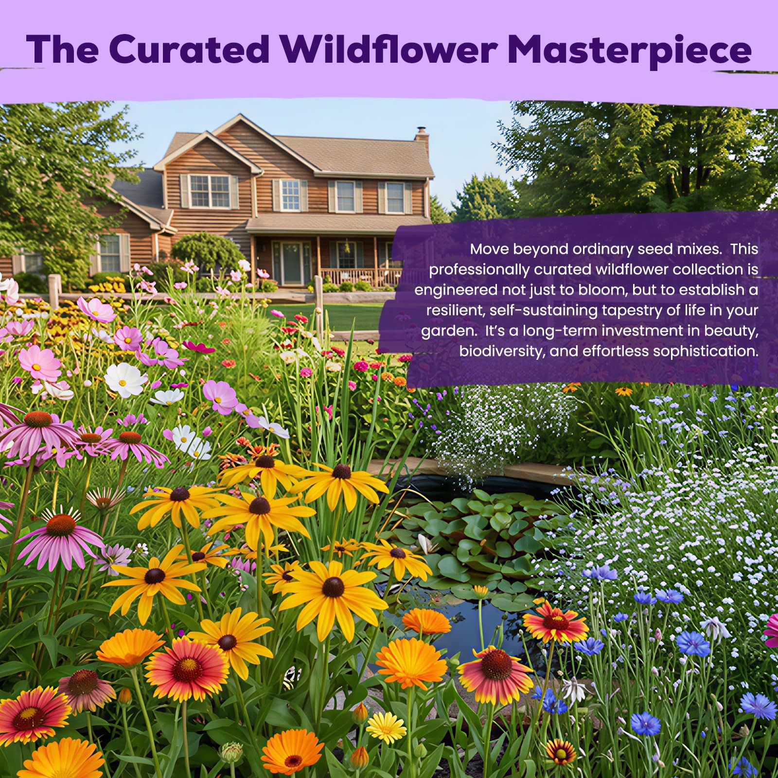 200,000+ Wildflower Seeds Bulk (4oz) – 16 Varieties Perennial & Annual Mix, A…