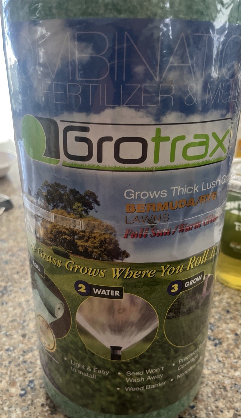 50 sq. ft. Quick Fix Year Round Green Mixture Grass Roll Out Seed Mat Grotrax
