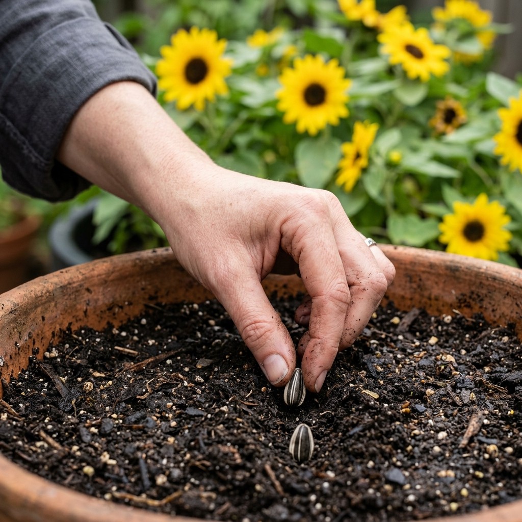 100 Dwarf Sunspot Sunflower Seeds for Planting – Giant Yellow Blooms on Short