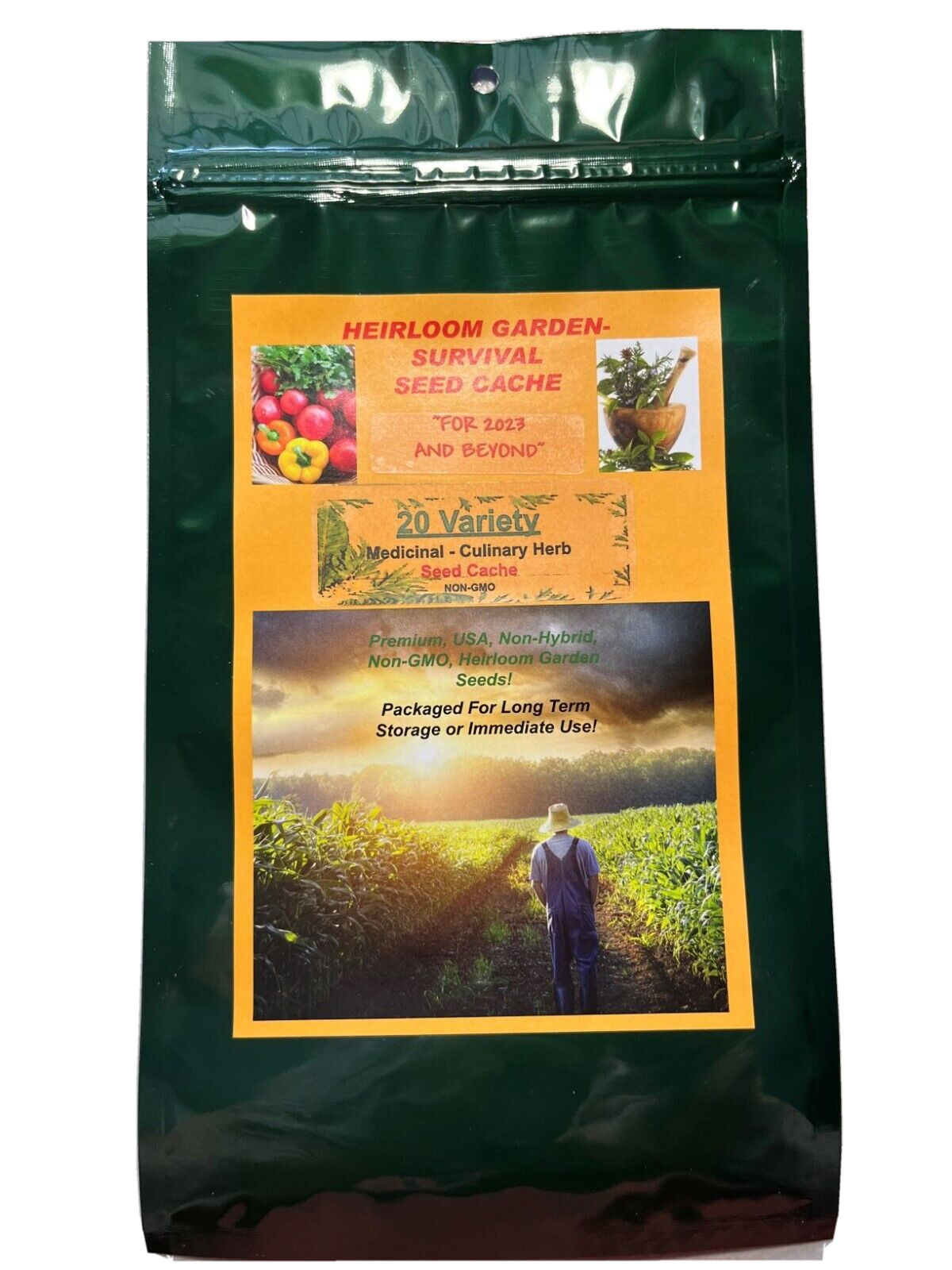 1/4 Million Veggie, Fruit & Sprout Seeds Survival/Garden+ $30 Herb Pack