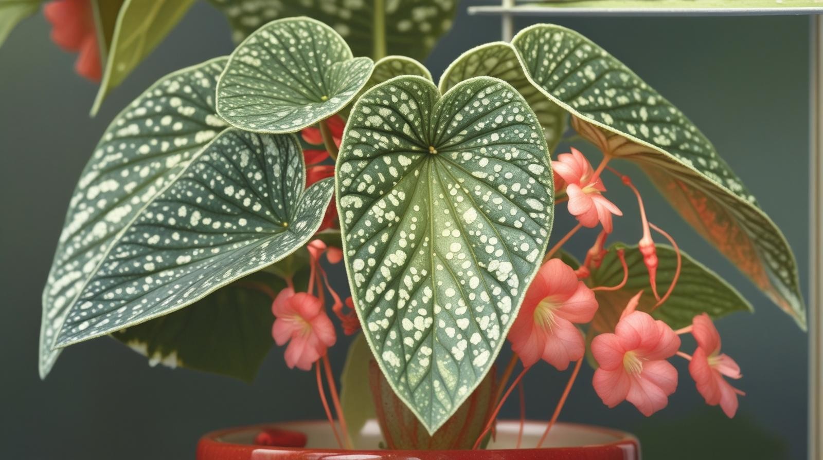 Angel Wing Begonia Snow Capped Live House Plants BUY 2 GET 1 FREE