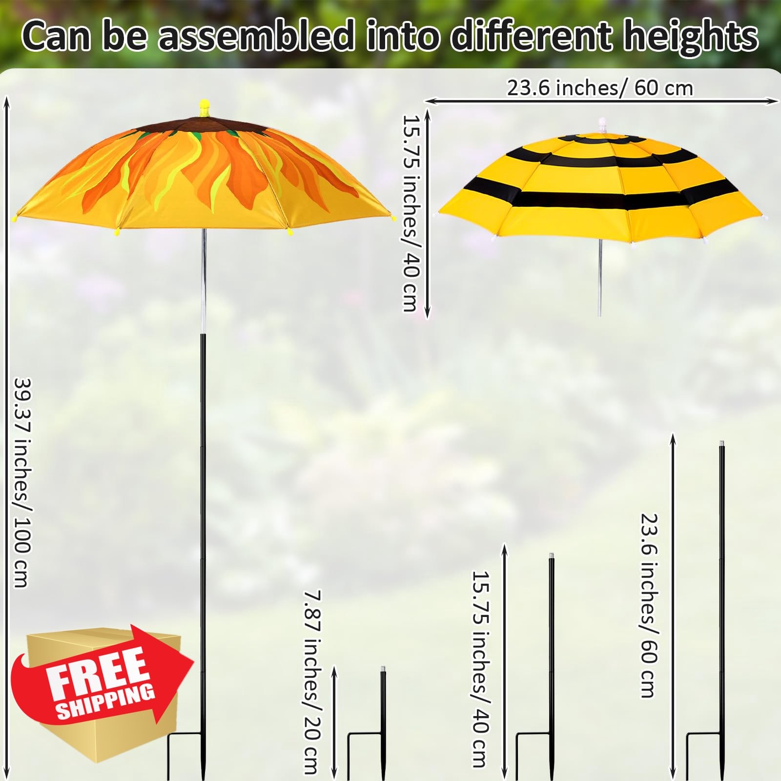 Sunnymove 8pk Plant Umbrellas Mixed Color 2